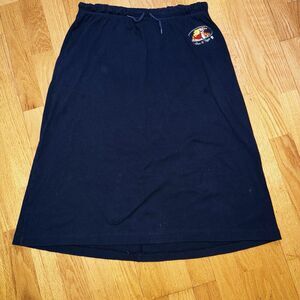 Vintage Disney Pooh & Tigger Women’s 90s/Y2K Embroidered Midi Skirt Navy Blue XL